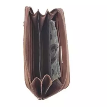 Кошелек , молния, коричневый, друид