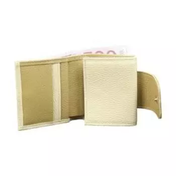 Кошелек н/к, клапан, карм. 3, д/монет 1, отделов 1, бежевый перламутр/бежевый флотер Пр906