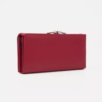 Кошелек на кнопке, цвет бордовый