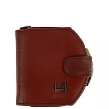 Кошелек на кнопке, отдел для карт/монет/купюр, цвет бордовый 10х10х3см