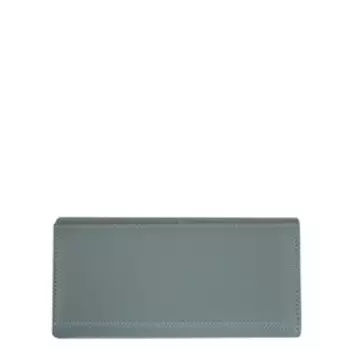 Кошелек на кнопке, отдел для купюр/карт/монет, цвет голубой 18х9х3см