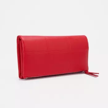 Кошелёк женский на магнитах, цвет красный