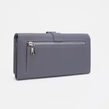 Кошелёк женский на магнитах, цвет серый