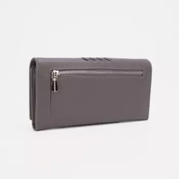 Кошелёк женский на магнитах, цвет серый