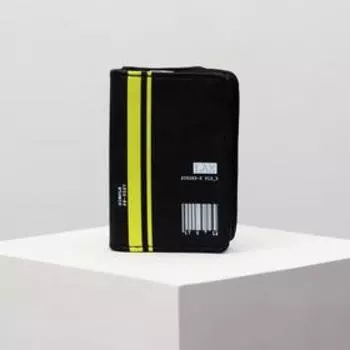 Кошелек складной "LAX", иск. кожа, черный