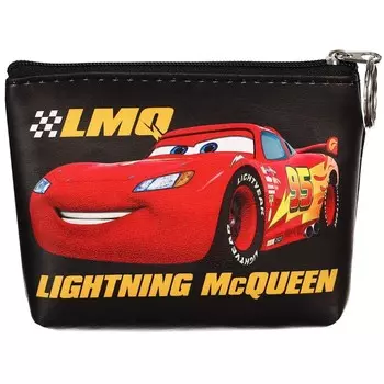 Кошелек детский для мальчика на молнии, кожзам, 11,5 х 2,5 х 8 см, Тачки