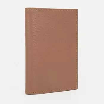 Кошелёк без застёжки, отдел для паспорта, цвет бежевый