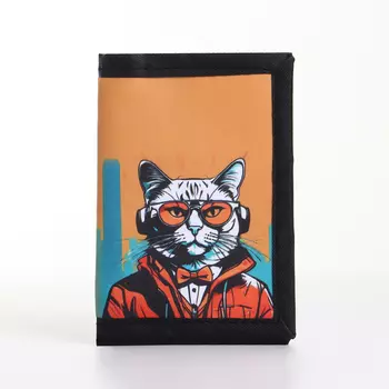 Кошелёк детский на липучке «Выбражулька», цвет оранжевый