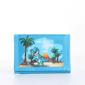 Кошелёк детский на липучке «Выбражулька», цвет голубой