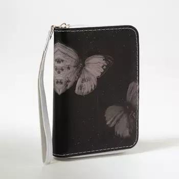 Кошелёк на молнии «Выбражулька», цвет чёрный