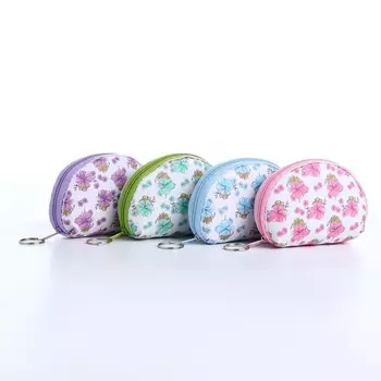 Кошелёк-монетница на молнии 11.53.58 см, с принтом, МИКС