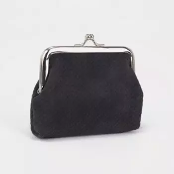 Кошелёк на фермуаре, цвет чёрный