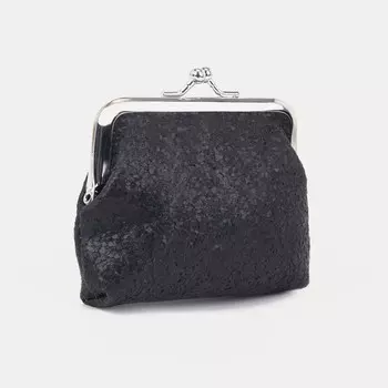 Кошелёк на фермуаре, цвет чёрный