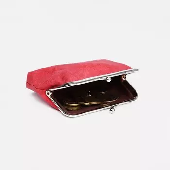 Кошелёк женский на фермуаре, цвет красный