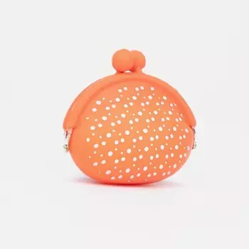 Кошелёк на фермуаре, цвет оранжевый