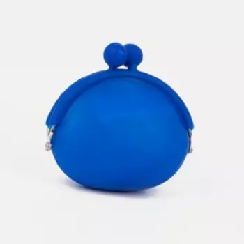 Кошелёк на фермуаре, цвет синий