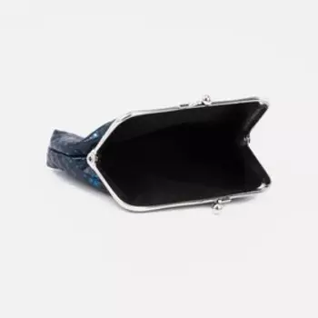 Кошелёк на фермуаре, цвет синий