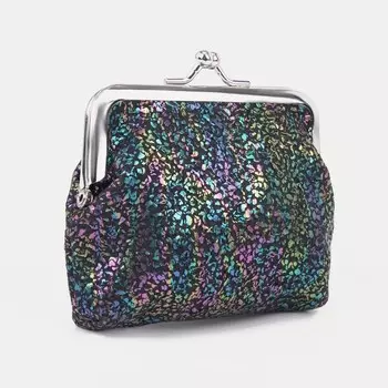 Кошелёк на фермуаре, цвет синий