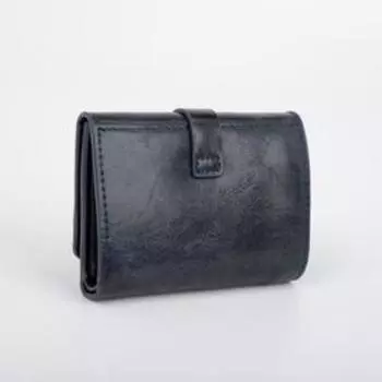 Кошелёк на клапане, цвет чёрный