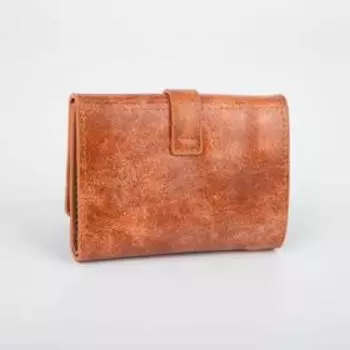 Кошелёк на клапане, цвет коричневый