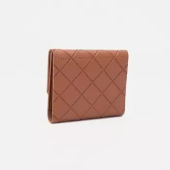 Кошелёк на кнопке, цвет коричневый