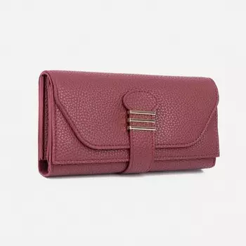 Кошелёк на кнопках, цвет бордовый