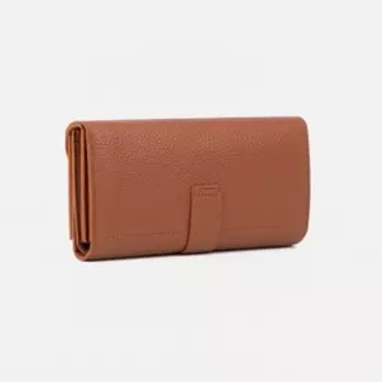 Кошелёк на кнопках, цвет коричневый
