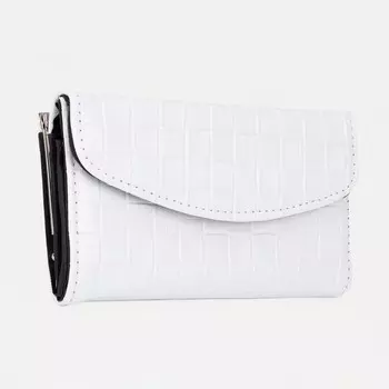 Кошелёк женский на магните, цвет белый