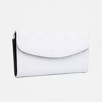 Кошелёк женский на магните, цвет белый