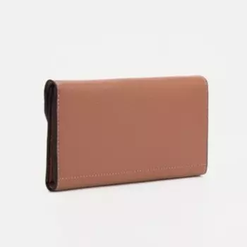 Кошелёк на кнопке, цвет бежевый