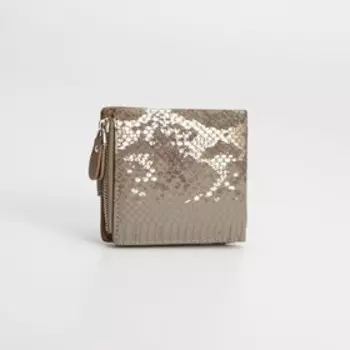 Кошелёк на кнопке, цвет бежевый