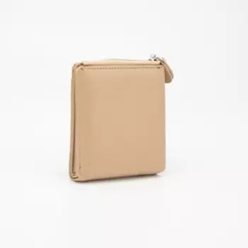 Кошелёк на кнопке, цвет бежевый