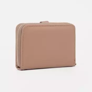 Кошелёк на кнопке, цвет бежевый