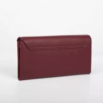 Кошелёк на кнопке, цвет бордовый