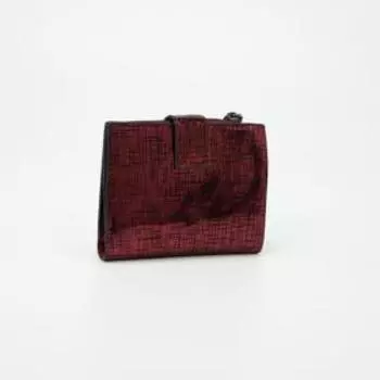 Кошелёк на кнопке, цвет бордовый