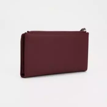 Кошелёк на кнопке, цвет бордовый