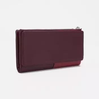 Кошелёк женский на кнопке, цвет бордовый