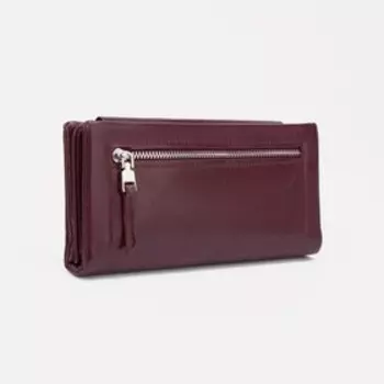 Кошелёк на кнопке, цвет бордовый