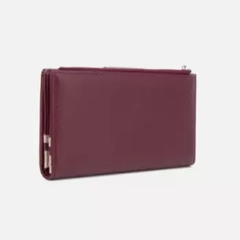 Кошелёк на кнопке, цвет бордовый