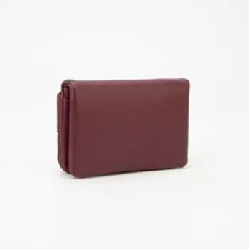 Кошелёк на кнопке, цвет бордовый