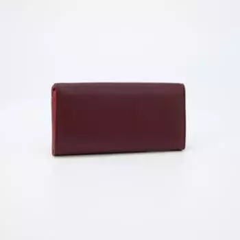 Кошелёк на кнопке, цвет бордовый