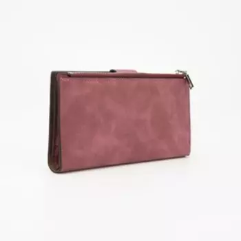 Кошелёк на кнопке, цвет бордовый