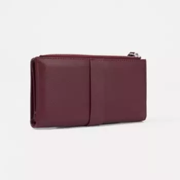 Кошелёк на кнопке, цвет бордовый