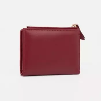 Кошелёк на кнопке, цвет бордовый