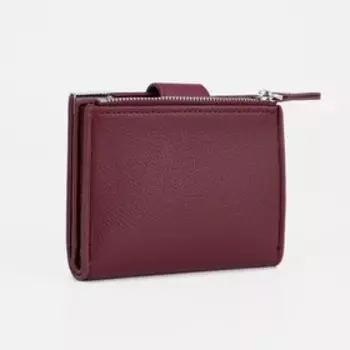 Кошелёк женский на кнопке, цвет бордовый