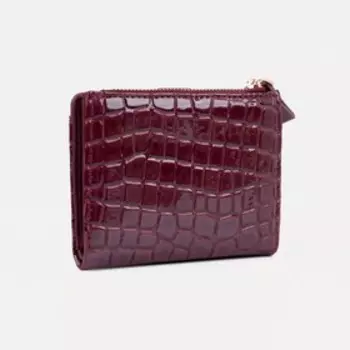 Кошелёк на кнопке, цвет бордовый