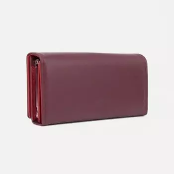 Кошелёк на кнопке, цвет бордовый