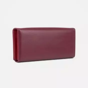 Кошелёк на кнопке, цвет бордовый