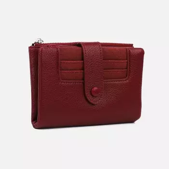 Кошелёк женский на кнопке, цвет бордовый