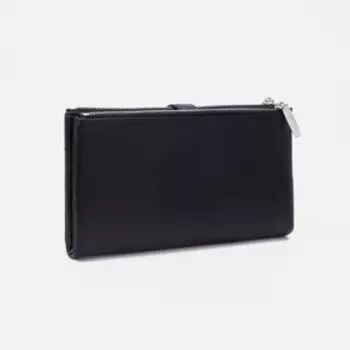 Кошелёк женский на кнопке, цвет чёрный